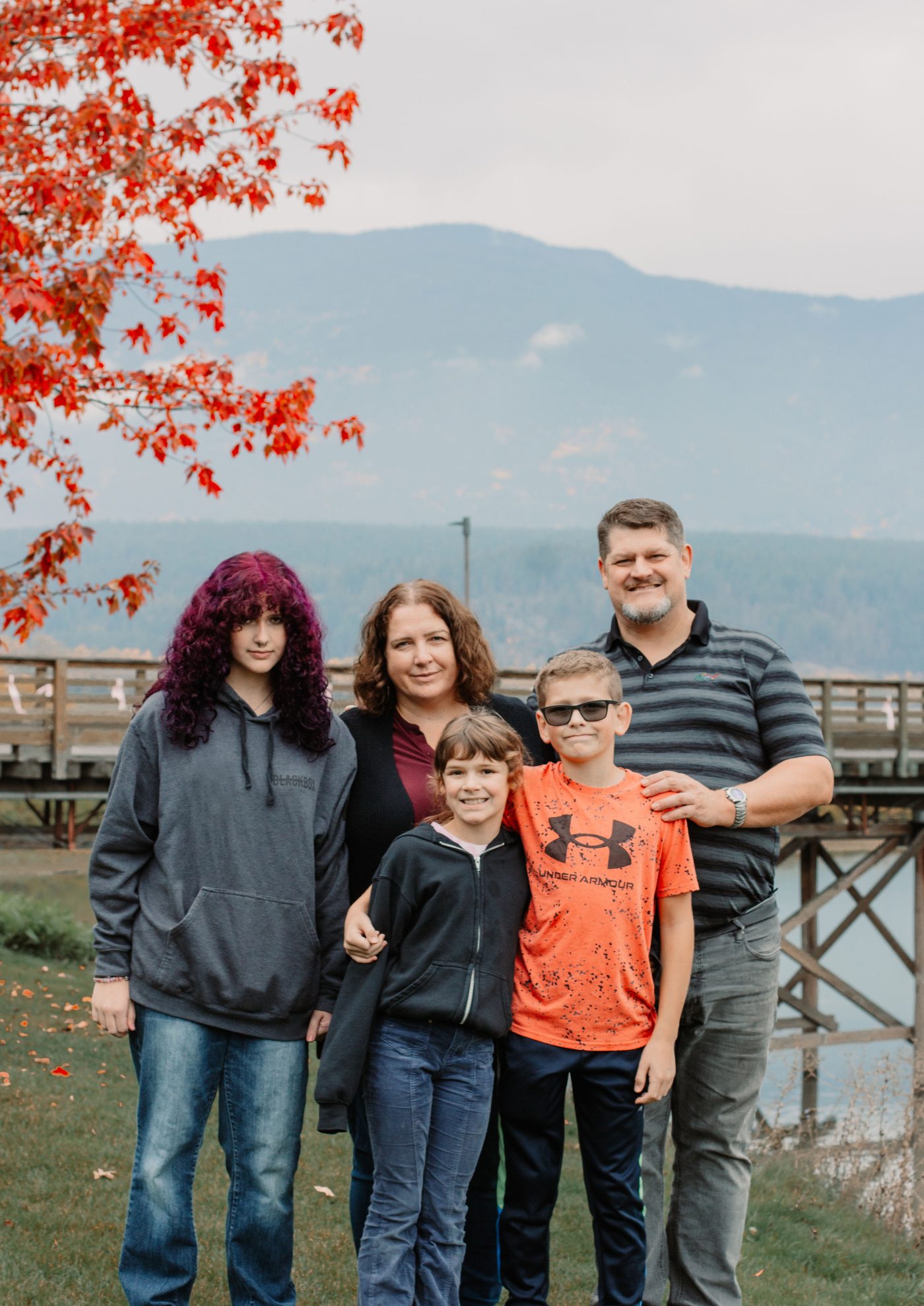 Julie Bond with her family